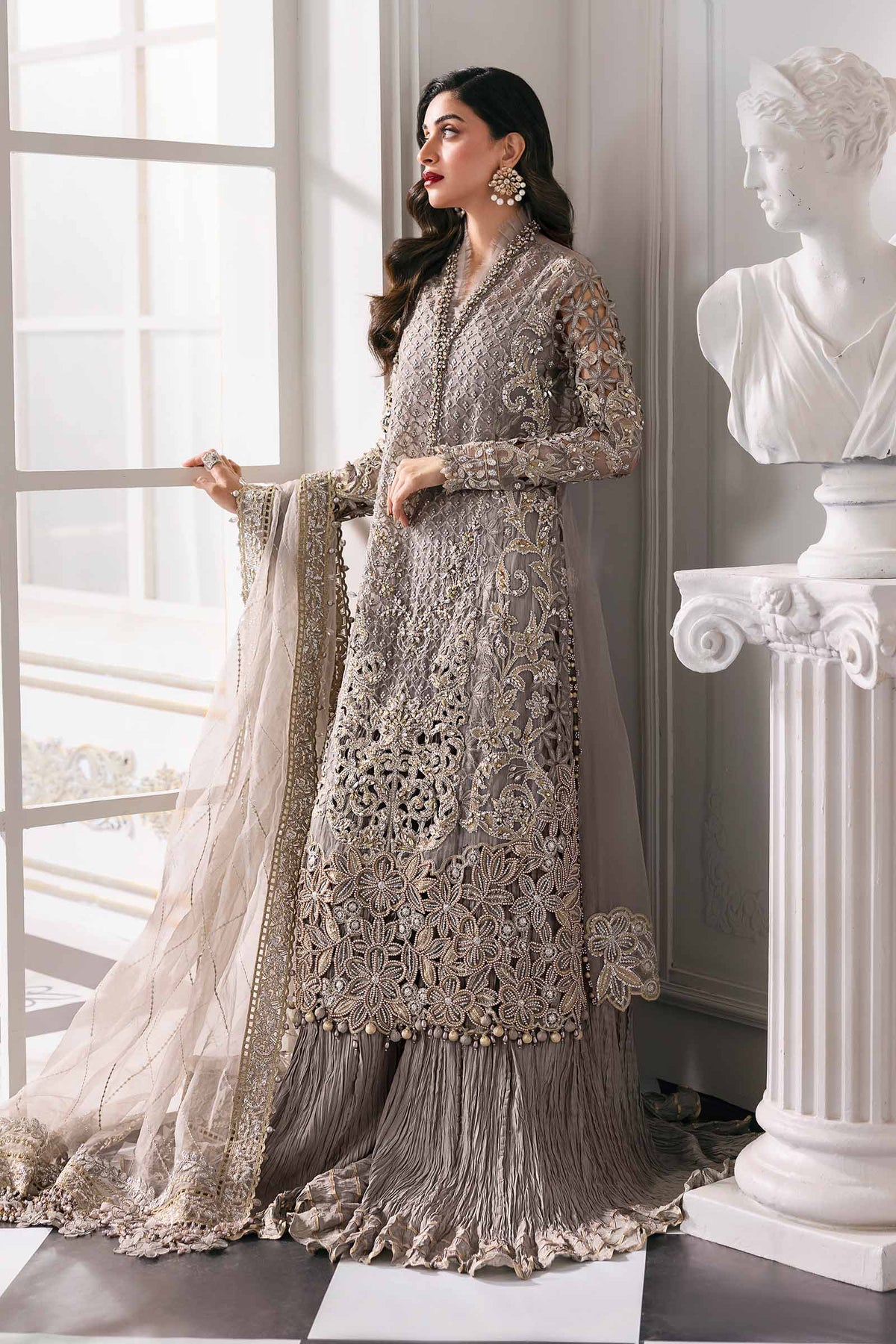 Maria B | Mbroidered 2025 | BD-3006 -  Maria B Ladies Clothes - Original Designer Dress - House of Maryam