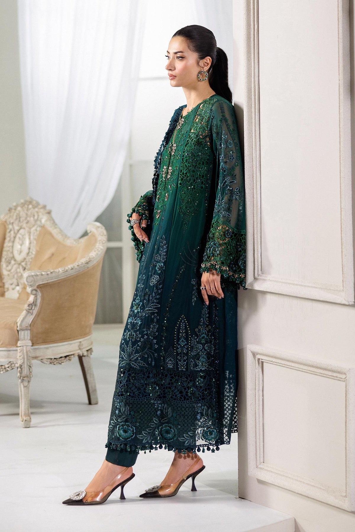 Maria B | Chiffon 25 |MPC-25-106 -  Maria B Ladies Clothes - Original Designer Dress - House of Maryam
