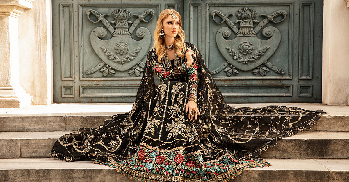 Maria B | Sateen Formals 24 | CST-806 -  Maria B Formal - Original Designer Dress - House of Maryam
