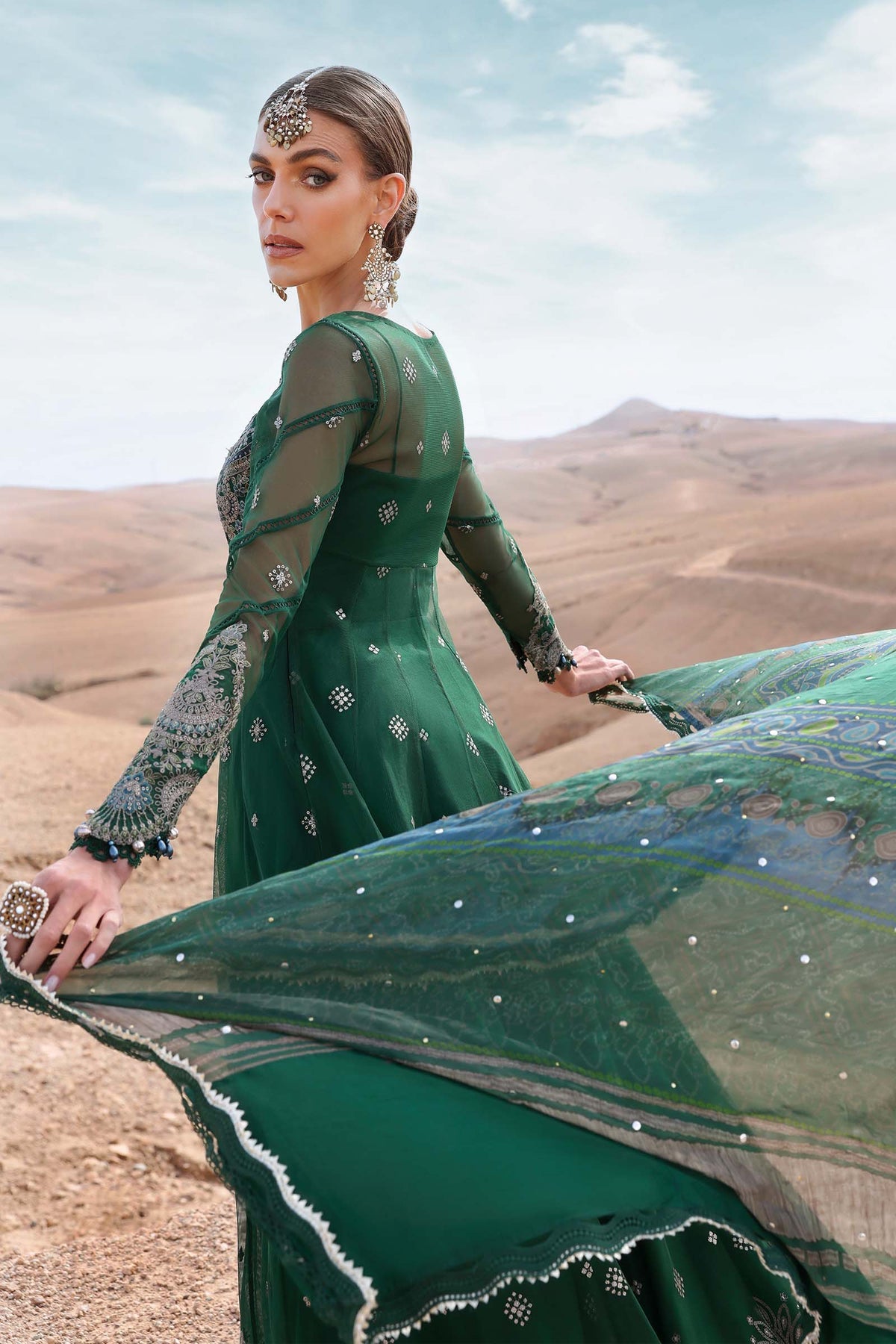 Maria B | Luxury Lawn 25 | D-2507-A -  Maria B Ladies Clothes - Original Designer Dress - House of Maryam
