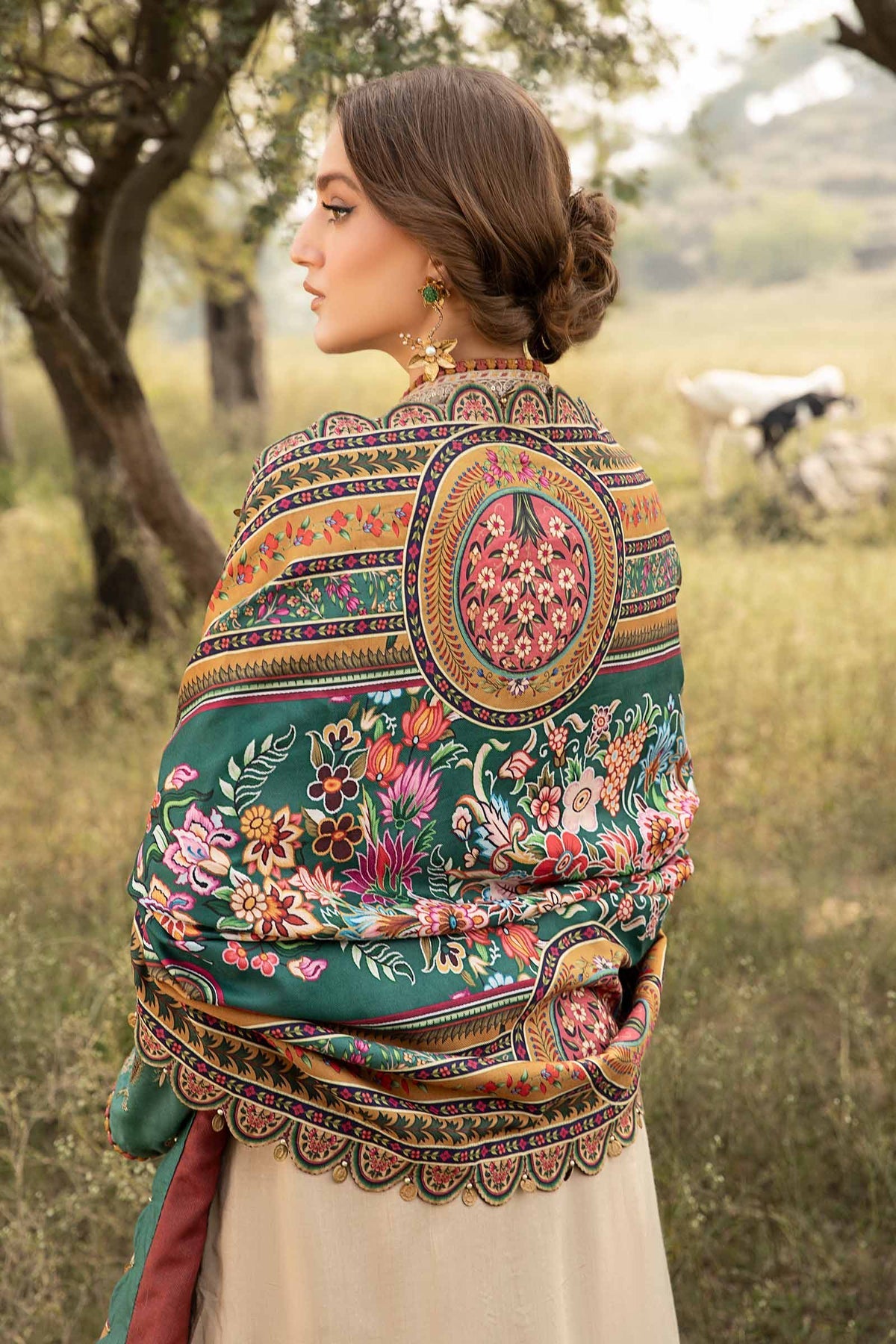Maria B | M Prints Winter 24 | MPT-2407-A -  Maria B Ladies Clothes - Original Designer Dress - House of Maryam