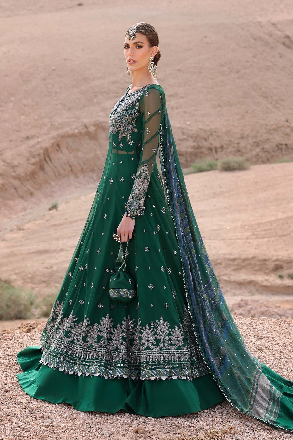 Maria B | Luxury Lawn 25 | D-2507-A -  Maria B Ladies Clothes - Original Designer Dress - House of Maryam