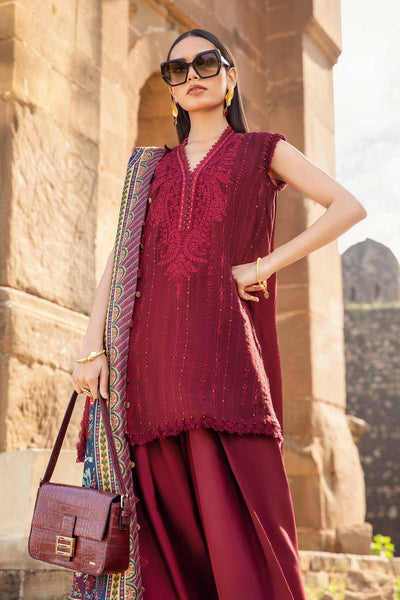 Maria B | M Prints Winter 24 | MPT-2407-B -  Maria B Ladies Clothes - Original Designer Dress - House of Maryam