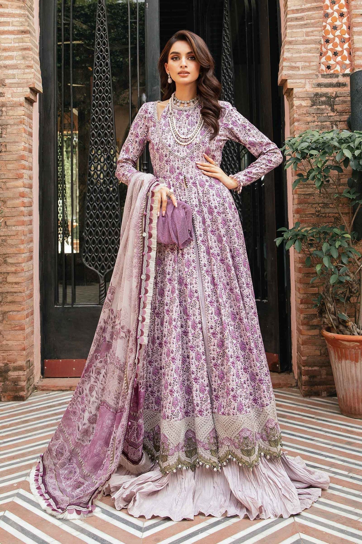Maria.B | M Print Eid Edit | MPT-2207-B -  Maria B Luxury - Original Designer Dress - House of Maryam
