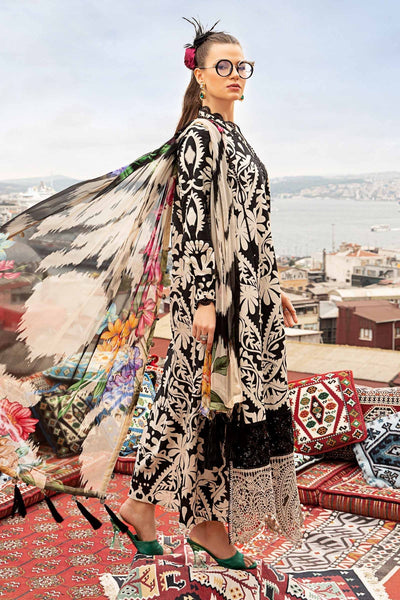 Maria B | M Prints Fall Edit 24 | MPT-2307-B -  Maria B Luxury - Original Designer Dress - House of Maryam