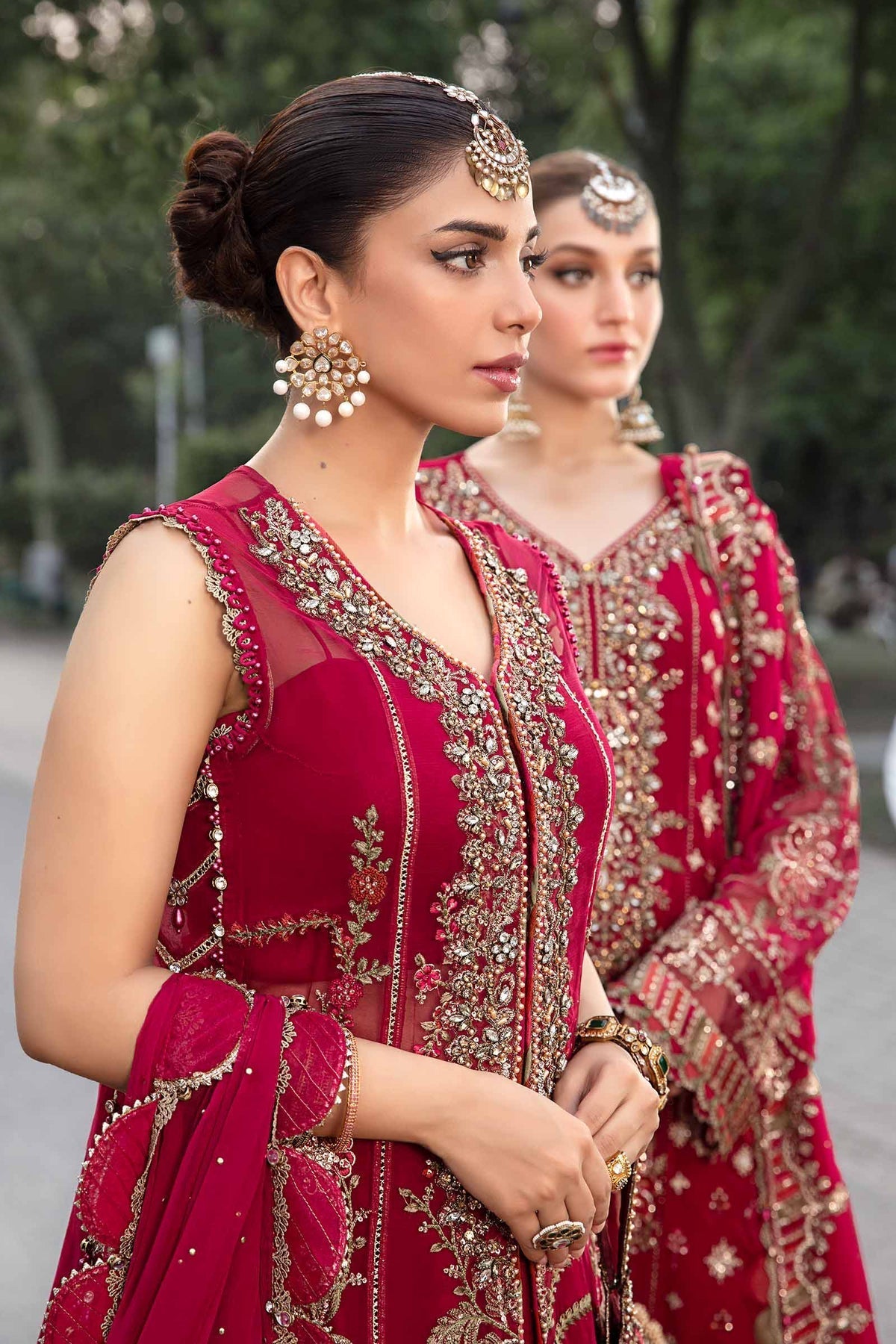 Maria B | Chiffon Formals 24 | Chiffon Suit | MPC-24-107 -  Maria B Formal - Original Designer Dress - House of Maryam