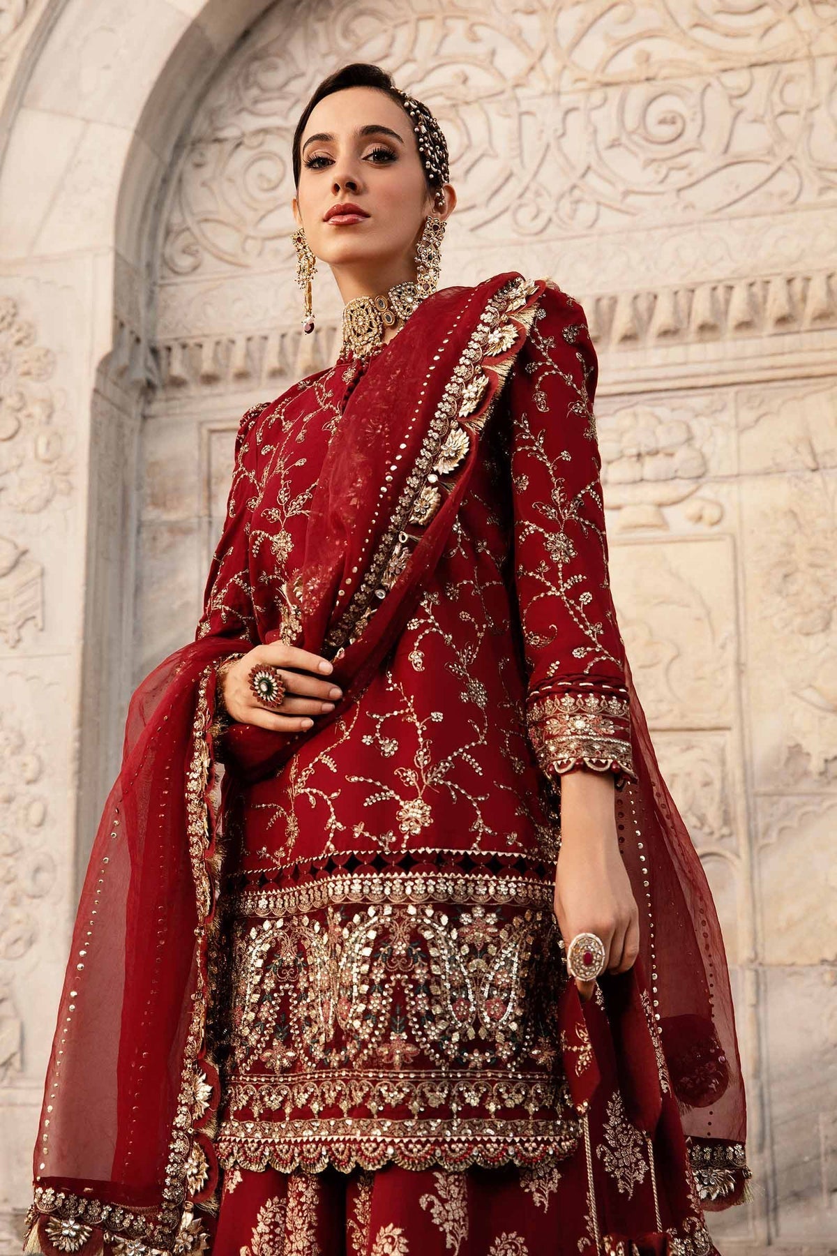 Maria B | Sateen Formals 24 | CST-807 -  Maria B Formal - Original Designer Dress - House of Maryam