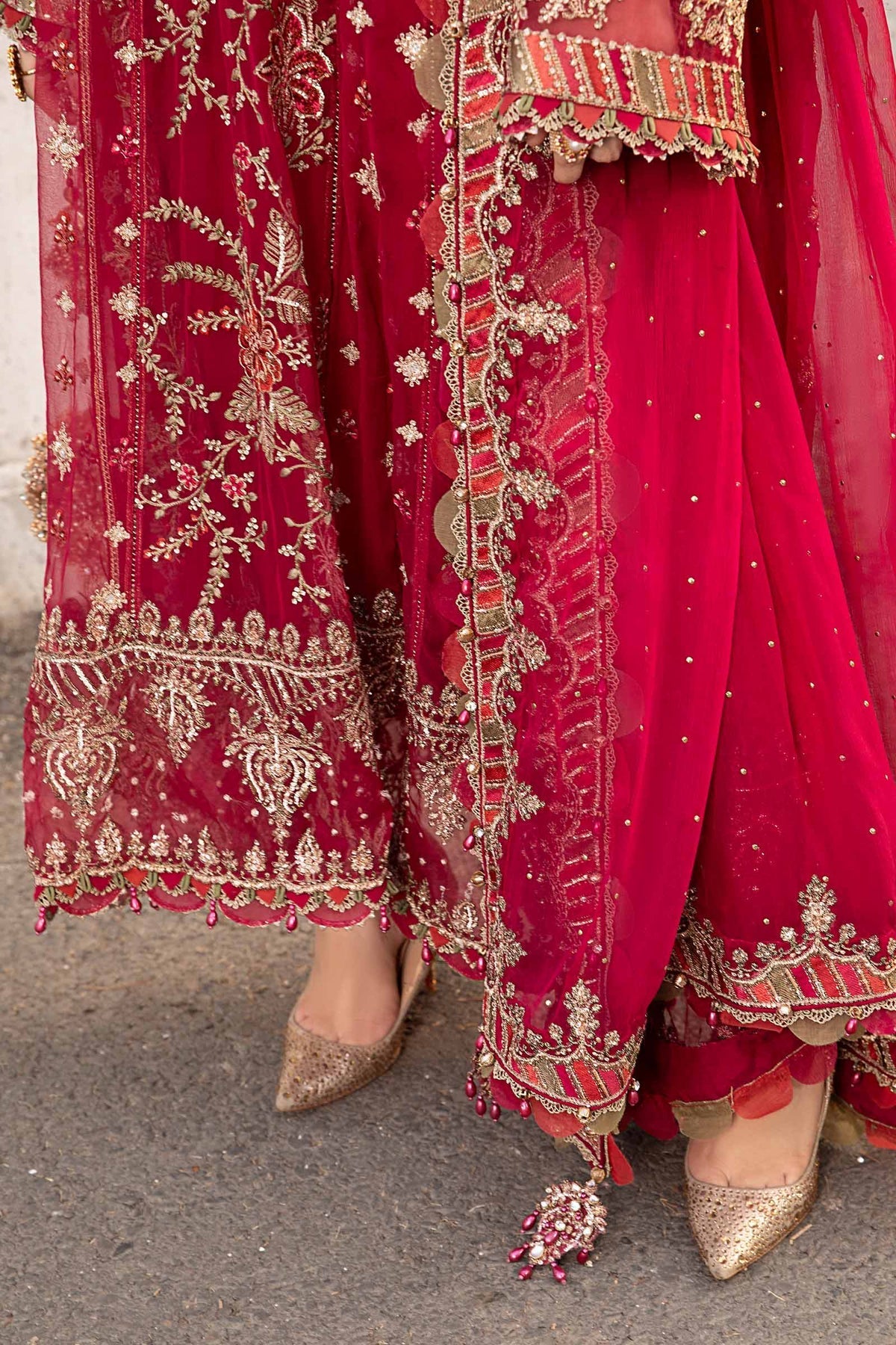 Maria B | Chiffon Formals 24 | Chiffon Suit | MPC-24-107 -  Maria B Formal - Original Designer Dress - House of Maryam