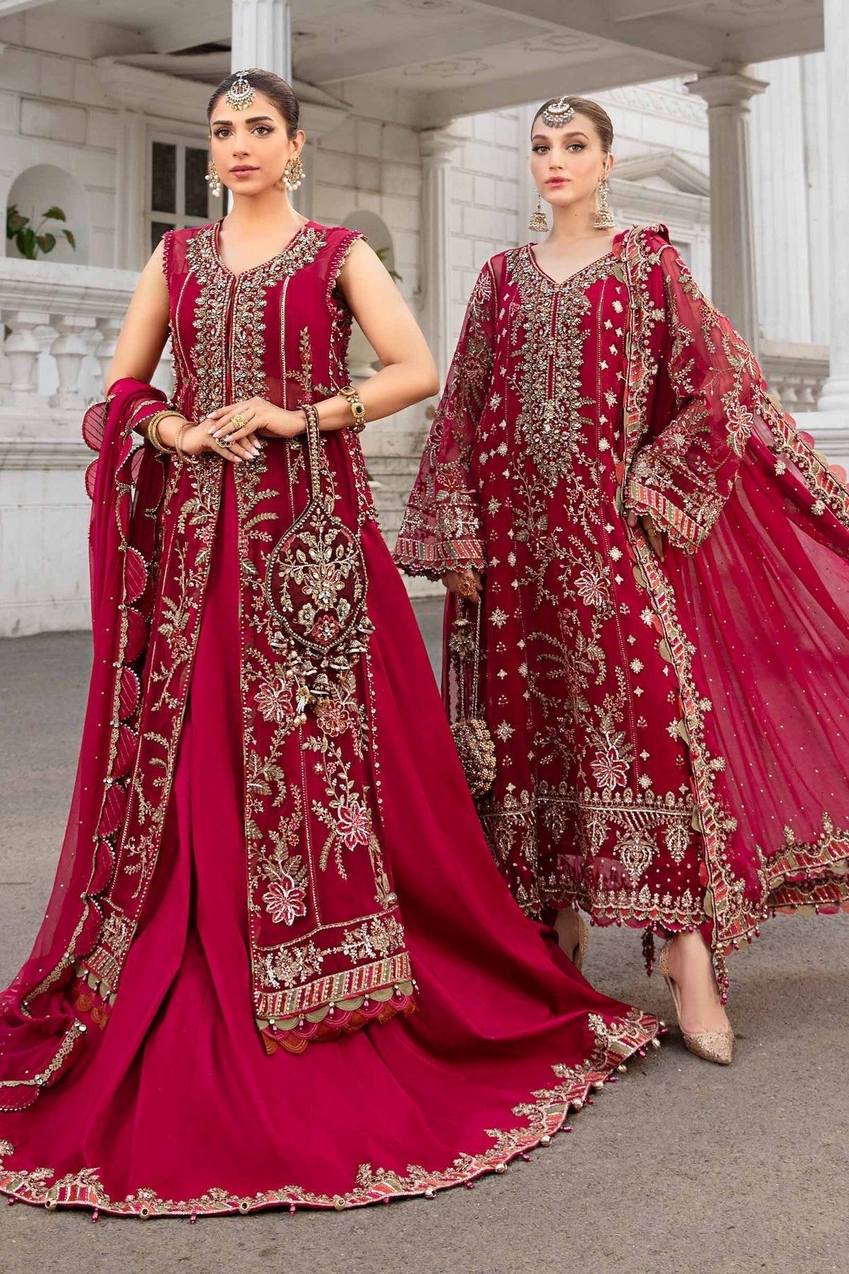 Maria B | Chiffon Formals 24 | Chiffon Suit | MPC-24-107 -  Maria B Formal - Original Designer Dress - House of Maryam