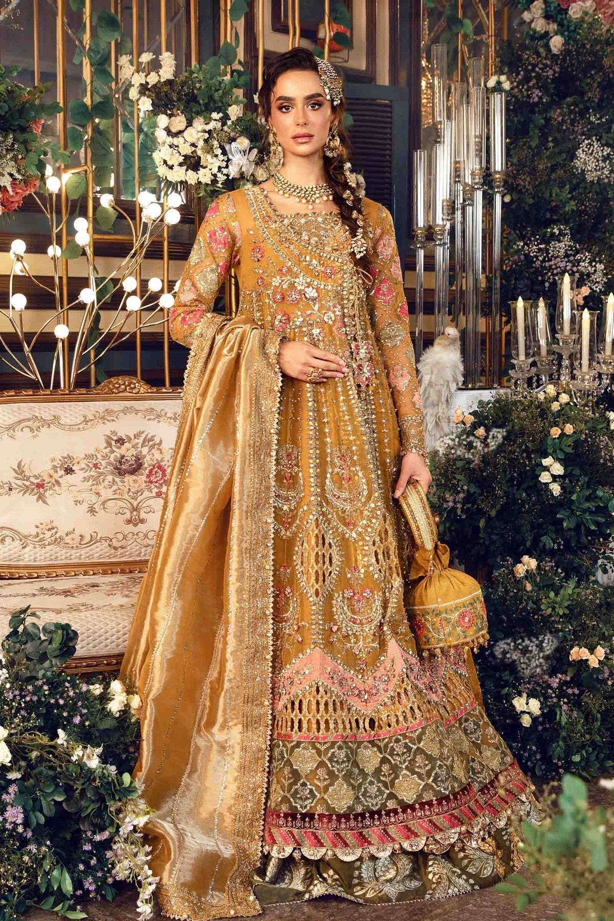 Maria B | Mbroidered Formals 24 | Organza Suit | BD-2907 -  Maria B Ladies Clothes - Original Designer Dress - House of Maryam
