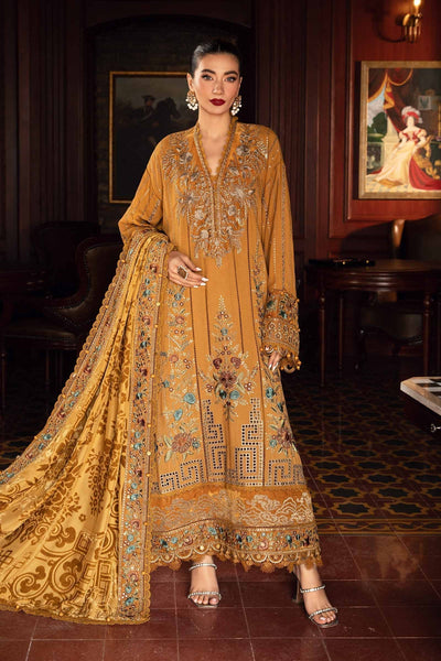 Maria B | Winter Luxe 24 | Velvet DL-1207 -  Maria B Ladies Clothes - Original Designer Dress - House of Maryam