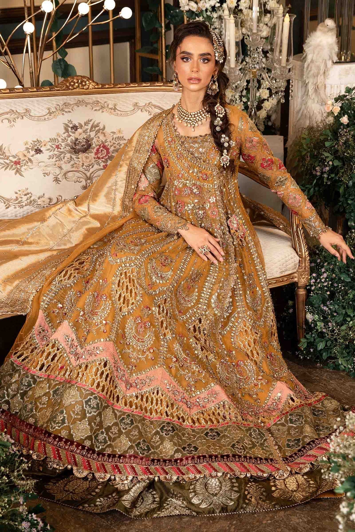 Maria B | Mbroidered Formals 24 | Organza Suit | BD-2907 -  Maria B Ladies Clothes - Original Designer Dress - House of Maryam