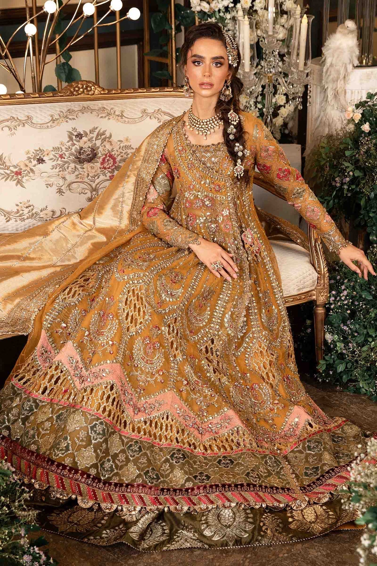 Maria B | Mbroidered Formals 24 | Organza Suit | BD-2907 by Designer Maria B - House of Maryam - Pakistani Designer Ethnic Wear in {{ shop.shopifyCountryName }}