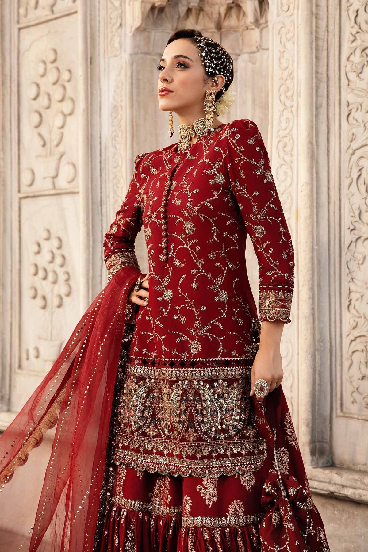Maria B | Sateen Formals 24 | CST-807 -  Maria B Formal -  House of Maryam