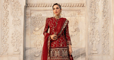 Maria B | Sateen Formals 24 | CST-807 -  Maria B Formal - Original Designer Dress - House of Maryam