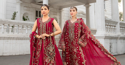 Maria B | Chiffon Formals 24 | Chiffon Suit | MPC-24-107 -  Maria B Formal - Original Designer Dress - House of Maryam