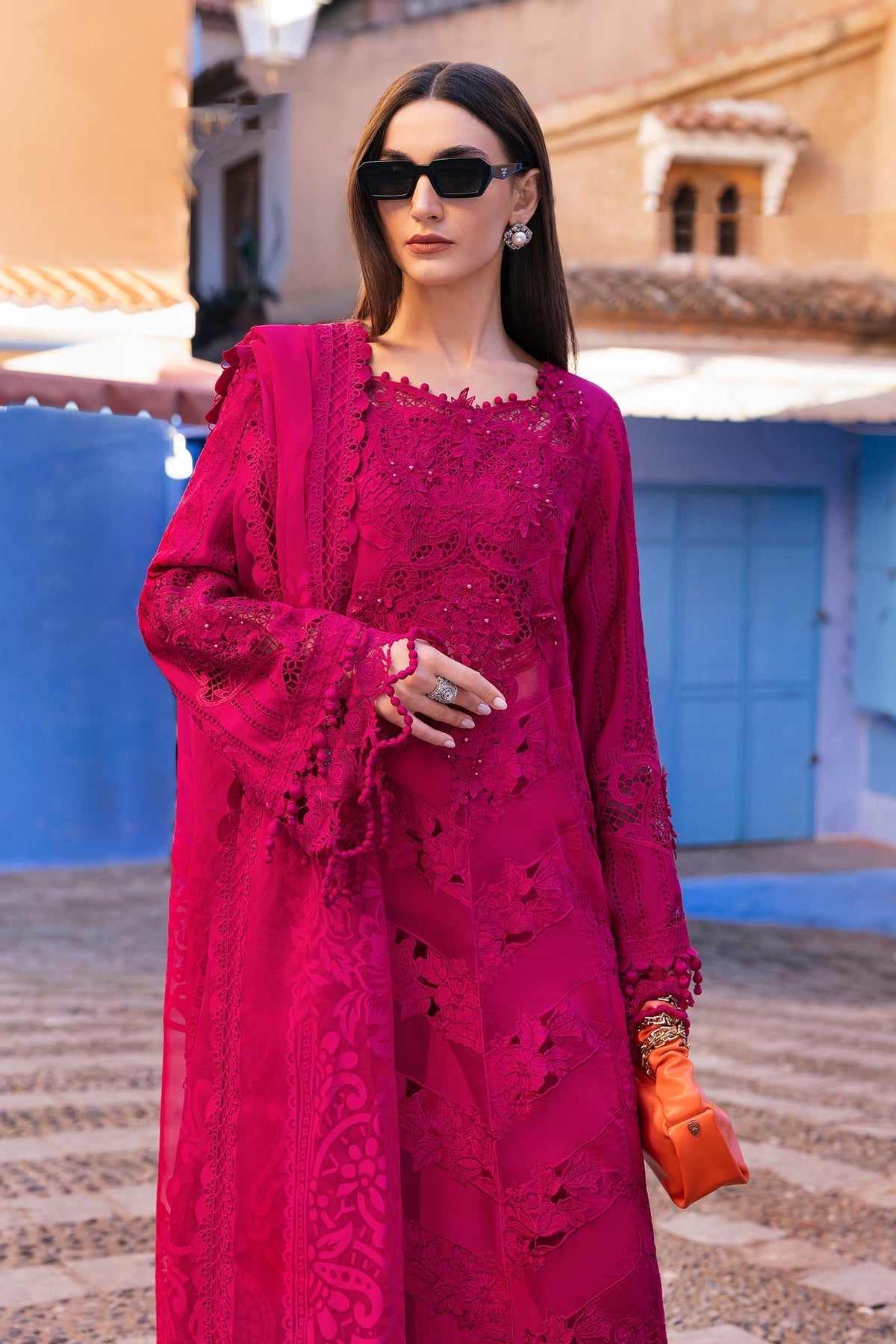Maria B | Luxury Lawn 25 | D-2508-A -  Maria B Ladies Clothes - Original Designer Dress - House of Maryam