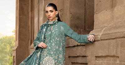 Maria B | M Prints Winter 24 | MPT-2408-A -  Maria B Ladies Clothes - Original Designer Dress - House of Maryam