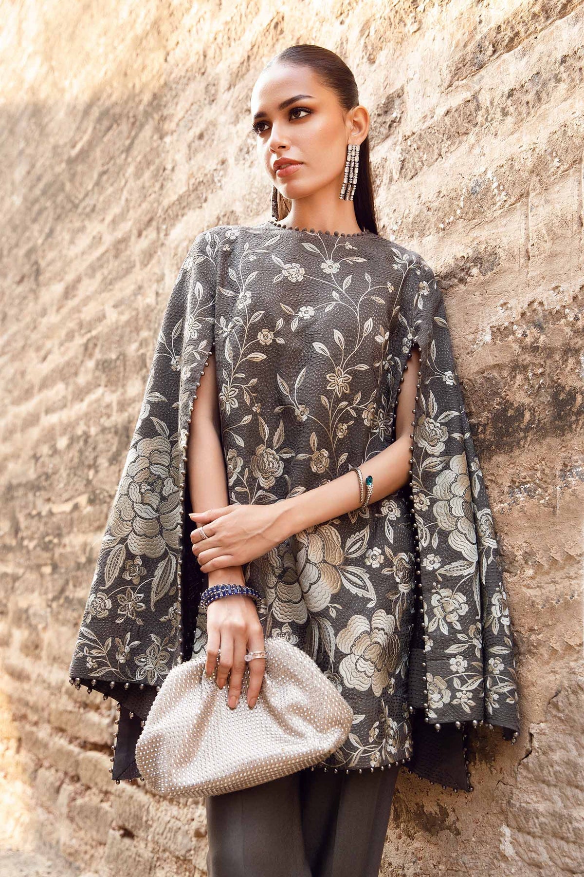 Maria B | M Prints Winter 24 | MPT-2408-B -  Maria B Ladies Clothes - Original Designer Dress - House of Maryam