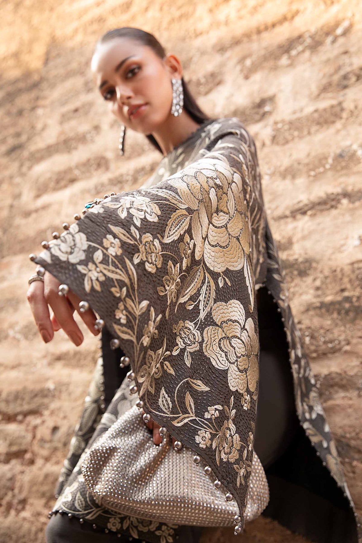Maria B | M Prints Winter 24 | MPT-2408-B -  Maria B Ladies Clothes - Original Designer Dress - House of Maryam