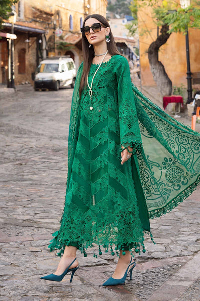 Maria B | Luxury Lawn 25 | D-2508-B -  Maria B Ladies Clothes - Original Designer Dress - House of Maryam