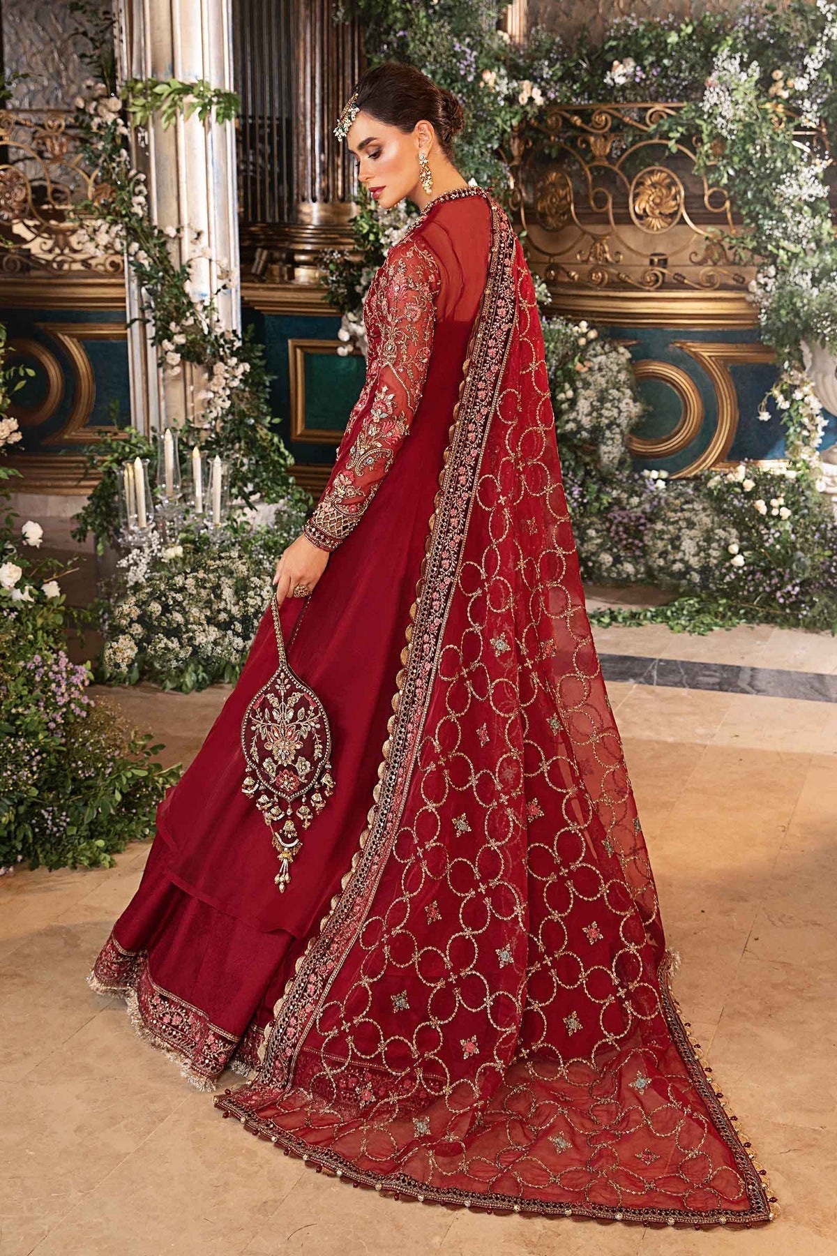 Maria B | Mbroidered Formals 24 | Organza Suit | BD-2908 -  Maria B Ladies Clothes -  House of Maryam