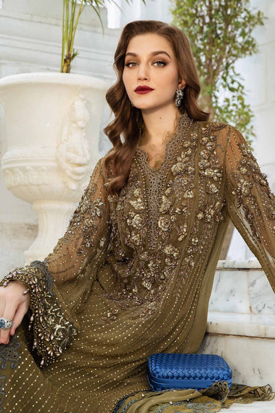 Maria B | Chiffon Formals 24 | Chiffon Suit | MPC-24-108 -  Maria B Formal - Original Designer Dress - House of Maryam