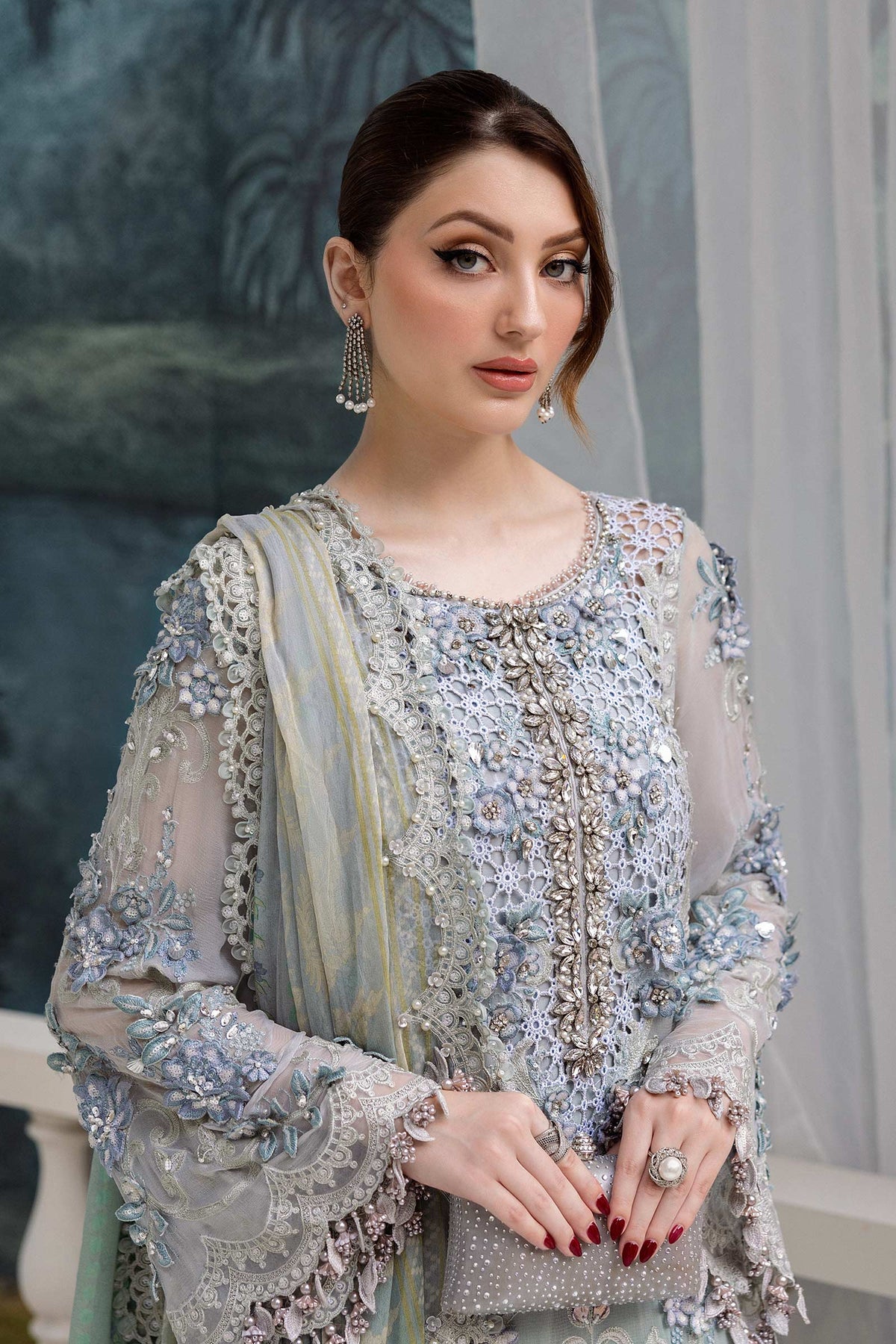 Maria B | Chiffon 25 | MPC-25-108 -  Maria B Ladies Clothes - Original Designer Dress - House of Maryam