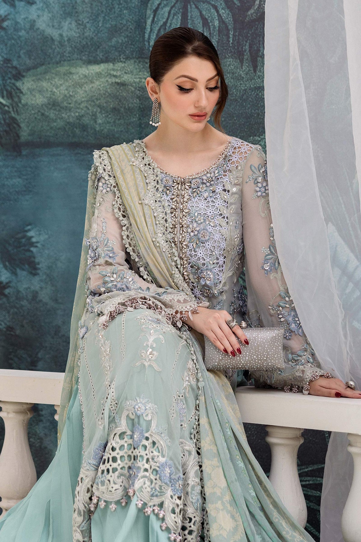 Maria B | Chiffon 25 | MPC-25-108 -  Maria B Ladies Clothes - Original Designer Dress - House of Maryam