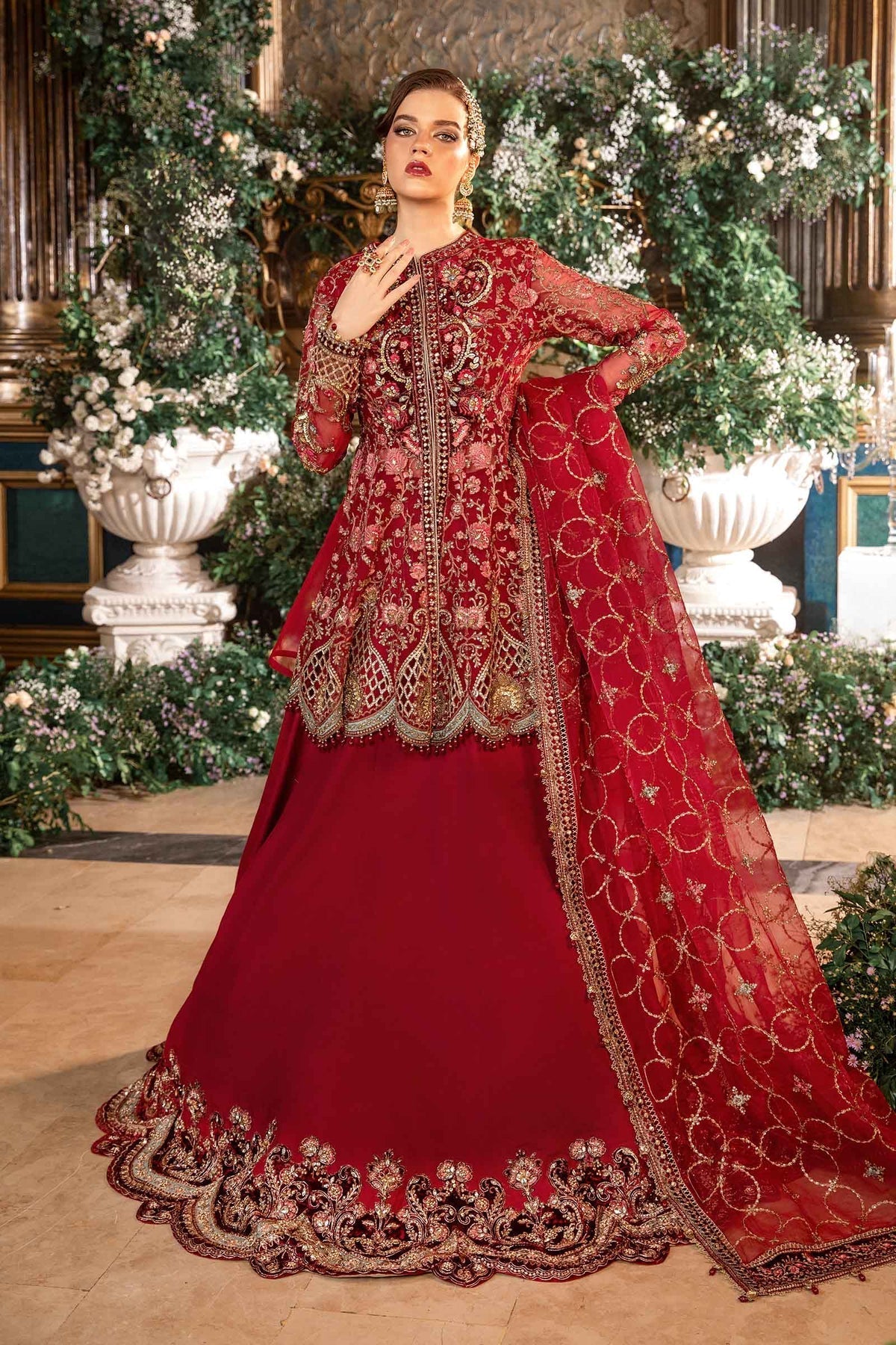 Maria B | Mbroidered Formals 24 | Organza Suit | BD-2908 -  Maria B Ladies Clothes -  House of Maryam