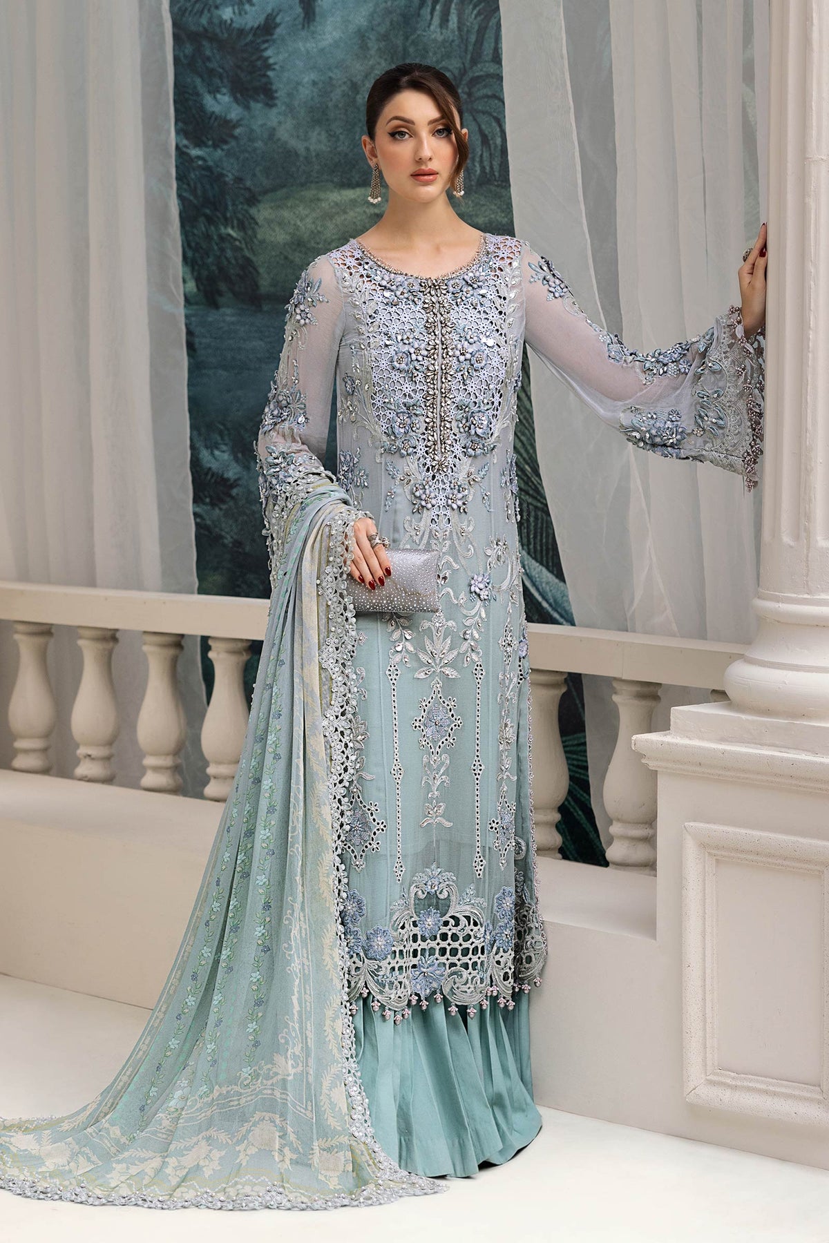 Maria B | Chiffon 25 | MPC-25-108 -  Maria B Ladies Clothes - Original Designer Dress - House of Maryam