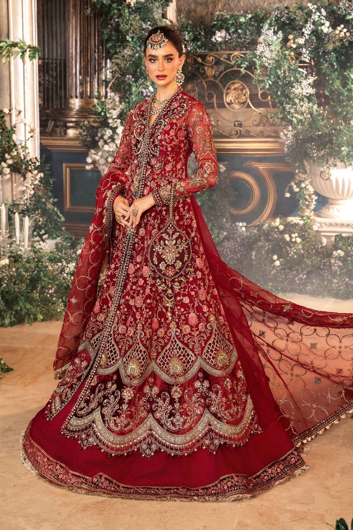 Maria B | Mbroidered Formals 24 | Organza Suit | BD-2908 -  Maria B Ladies Clothes -  House of Maryam