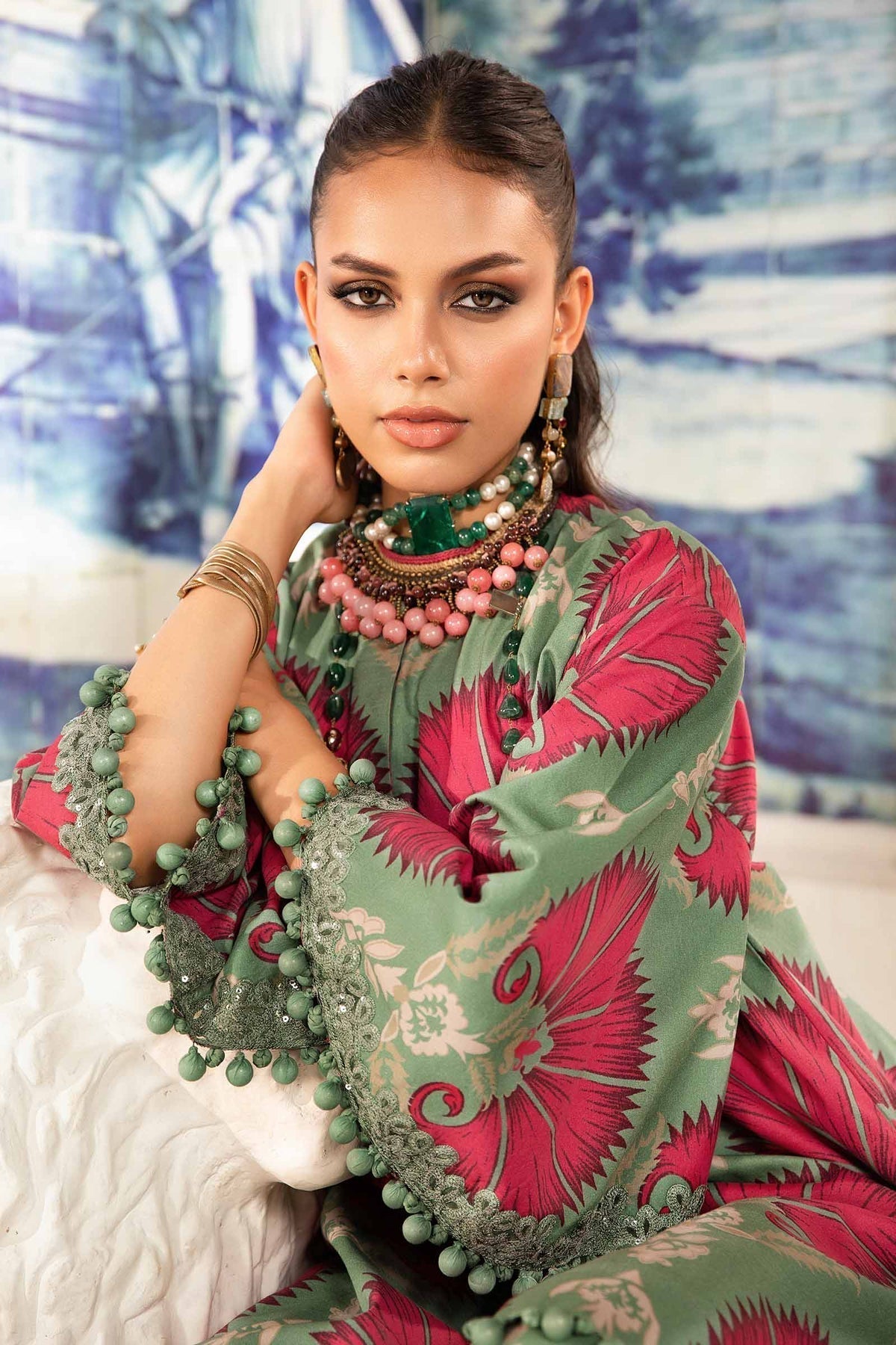 Maria.B | M Print Eid Edit | MPT-2209-A -  Maria B Luxury - Original Designer Dress - House of Maryam