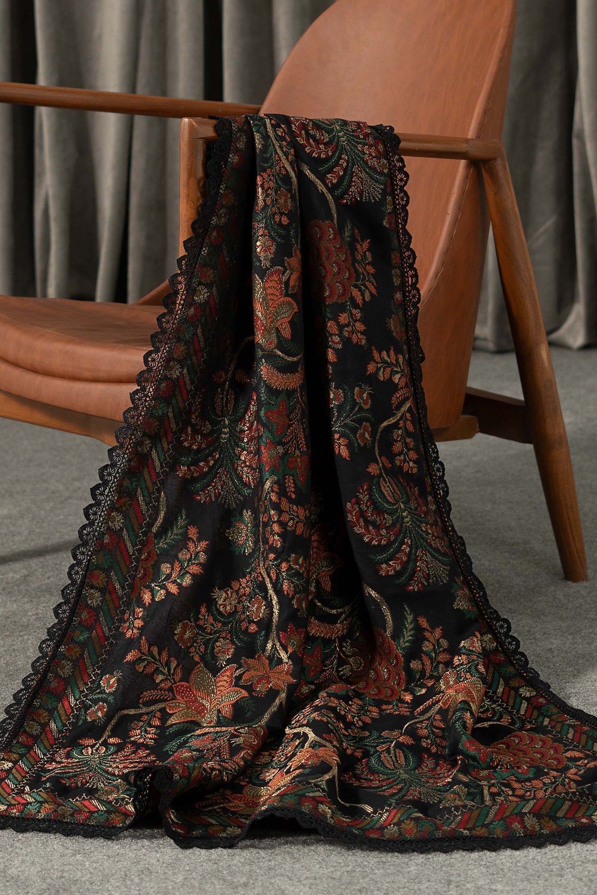 Maria B | Winter Luxe Pret 25 | WLS-1309-Black, image 8