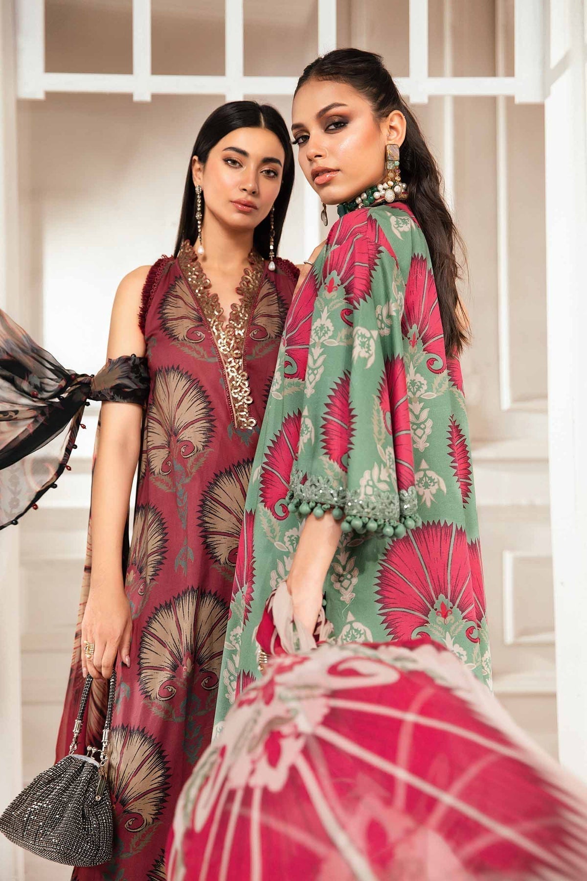 Maria.B | M Print Eid Edit | MPT-2209-A -  Maria B Luxury - Original Designer Dress - House of Maryam