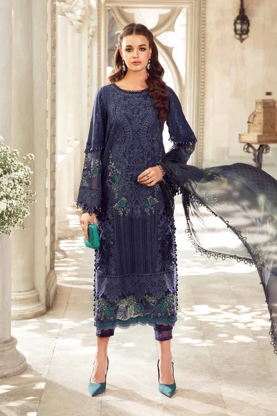Maria B | Eid Lawn Collection | 09 -  Maria B Luxury - Original Designer Dress - House of Maryam