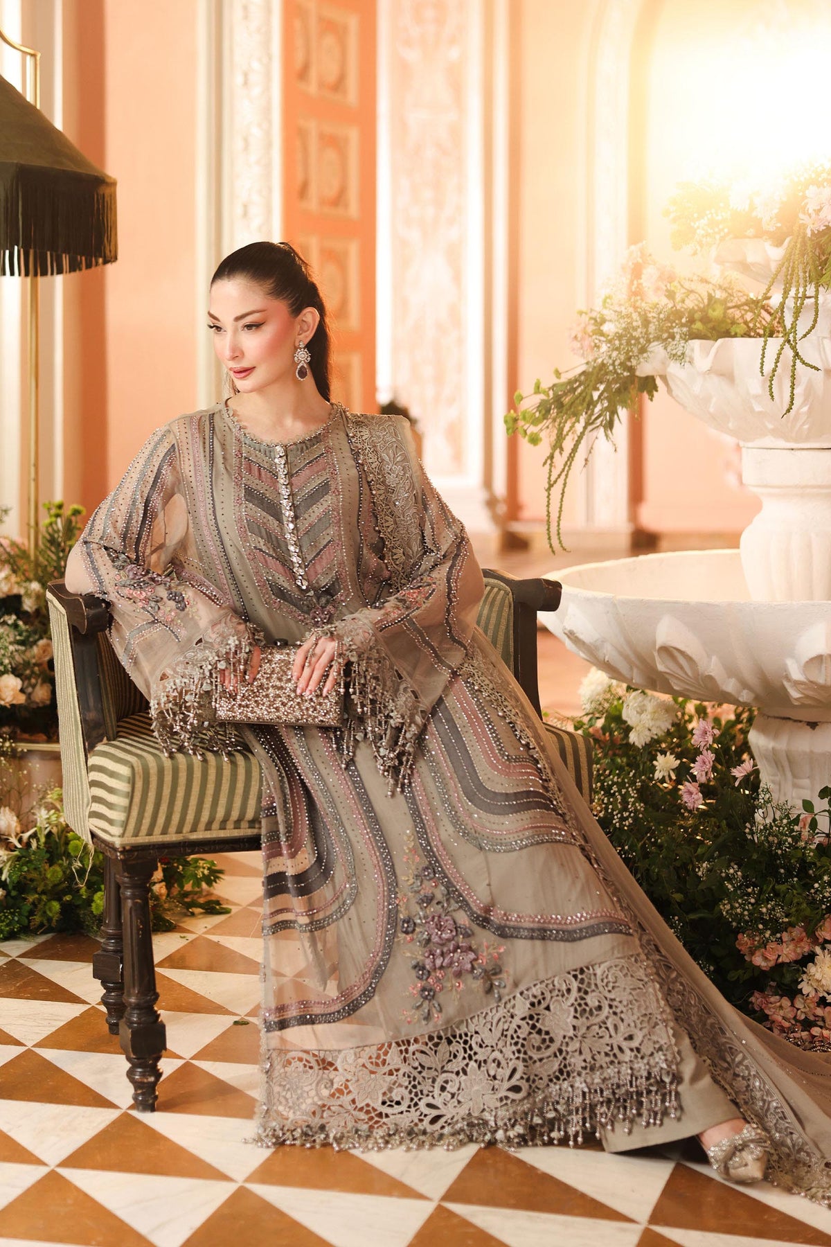 Maria B | Royale Tea Affair | MPC-26-201-Antique Grey, image 3
