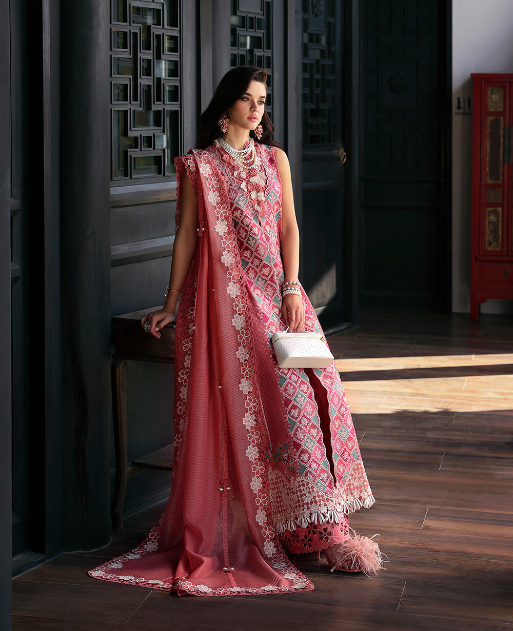 Republic Womenswear | Kalani Eid Luxury Lawn 25 | D1-A - Ayra -  Republic Womenswear Ladies Clothes - Original Designer Dress - House of Maryam