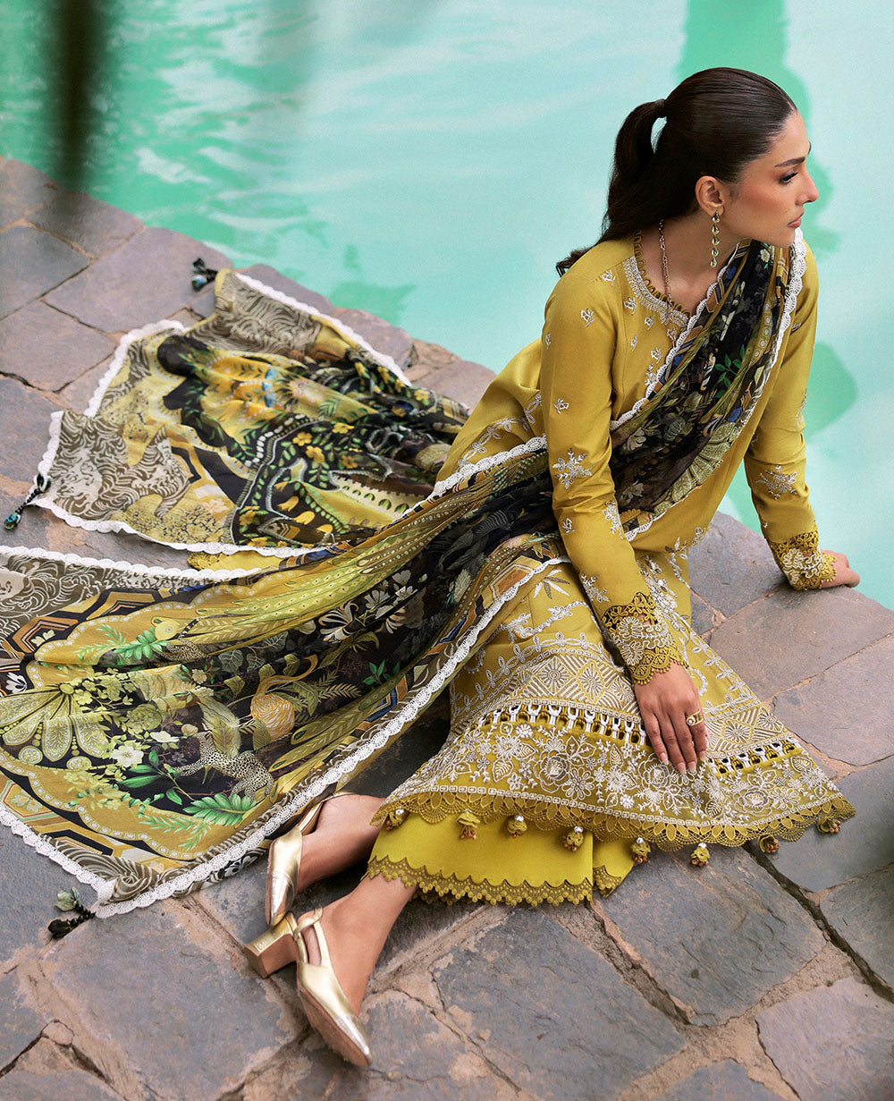 Republic Womenswear | Talia Luxury Lawn 25 | D1-A - Numa -  Republic Womenswear Ladies Clothes - Original Designer Dress - House of Maryam