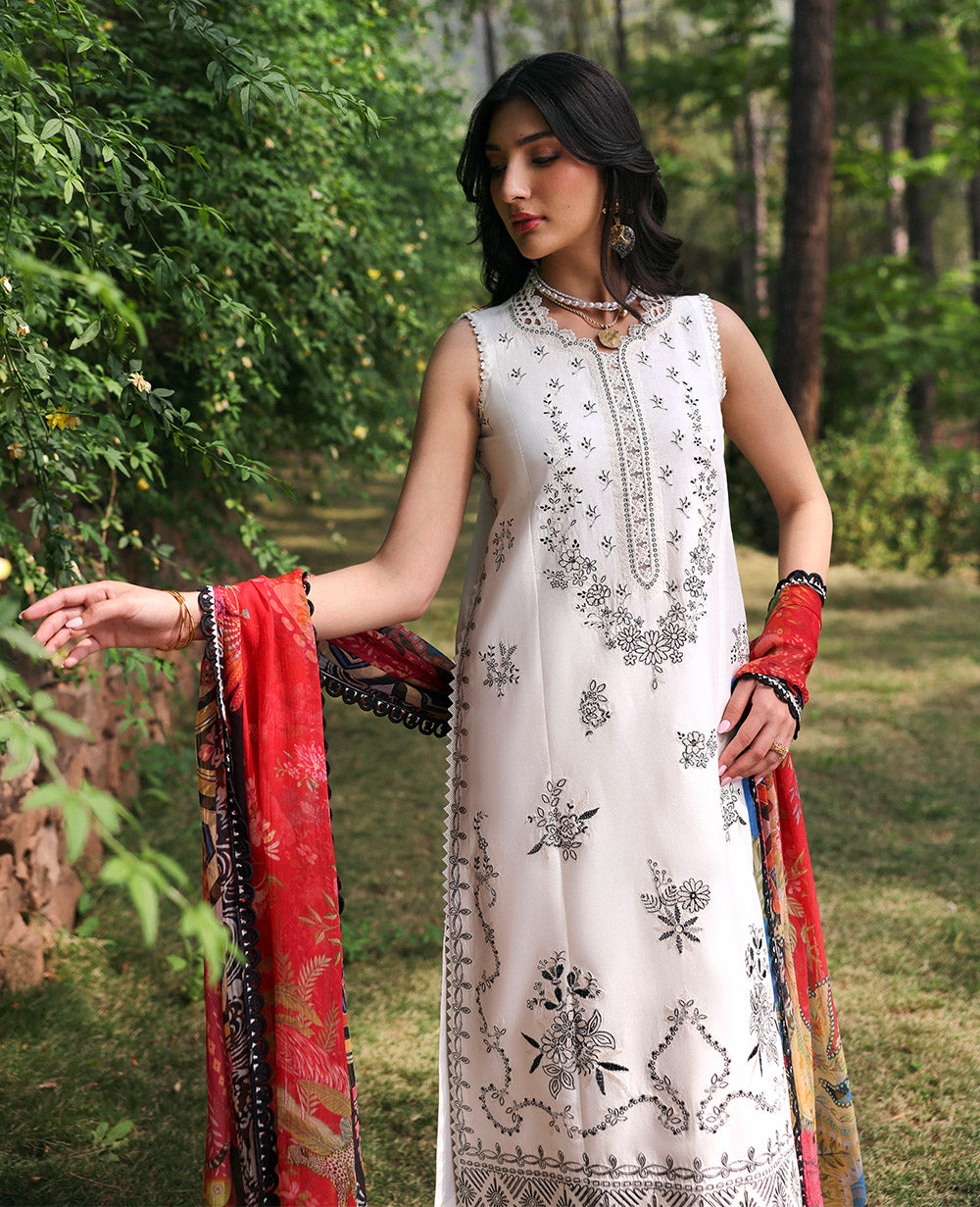 Republic Womenswear | Talia Luxury Lawn 25 | D1-B - Lunara -  Republic Womenswear Ladies Clothes - Original Designer Dress - House of Maryam
