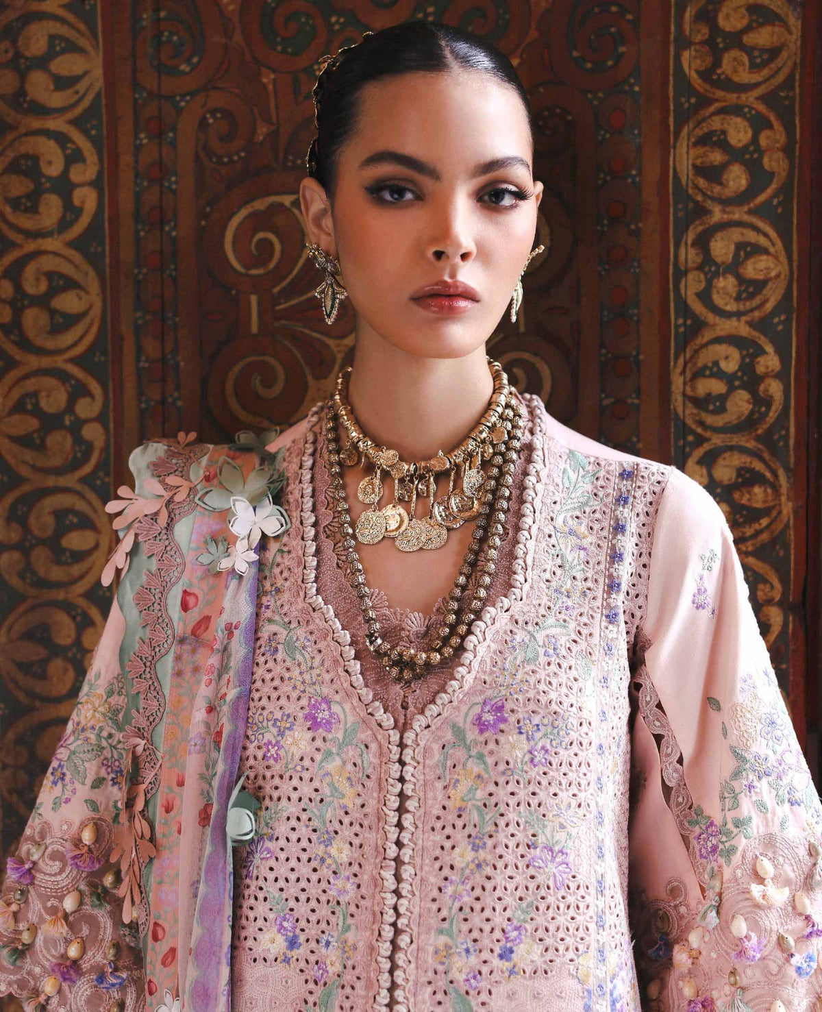Republic Womenswear | Reine Luxury Lawn 26 | Dahlia-5