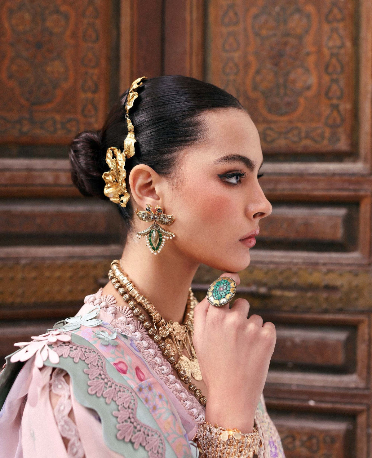 Republic Womenswear | Reine Luxury Lawn 26 | Dahlia-3
