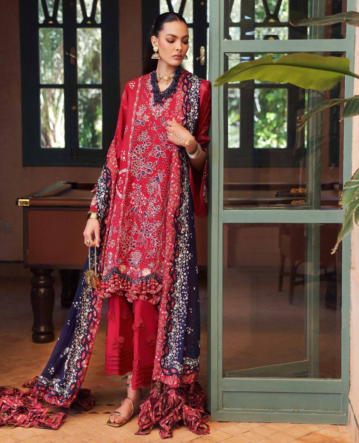 Republic Womenswear | Reine Luxury Lawn 26 | Belle Rosee-1