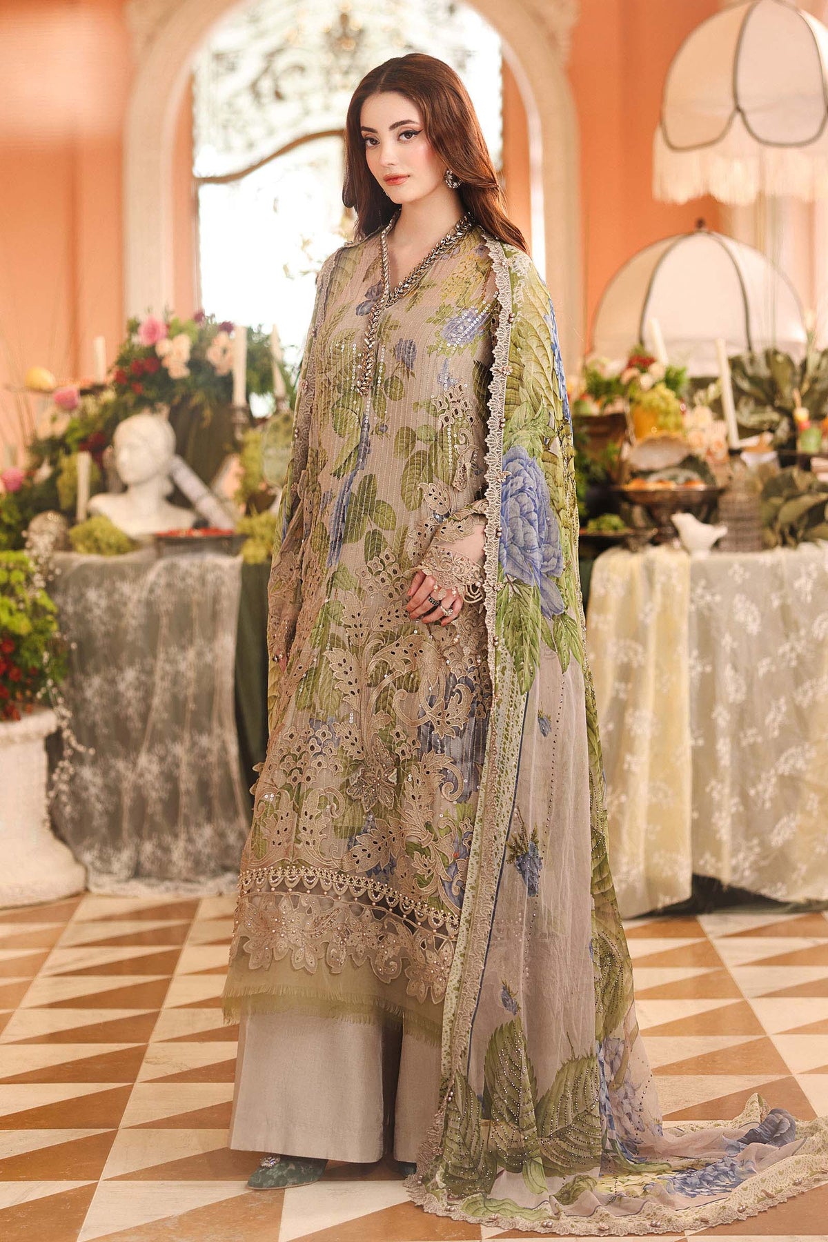 Maria B | Royale Tea Affair | MPC-26-203-Warm Beige, image 3