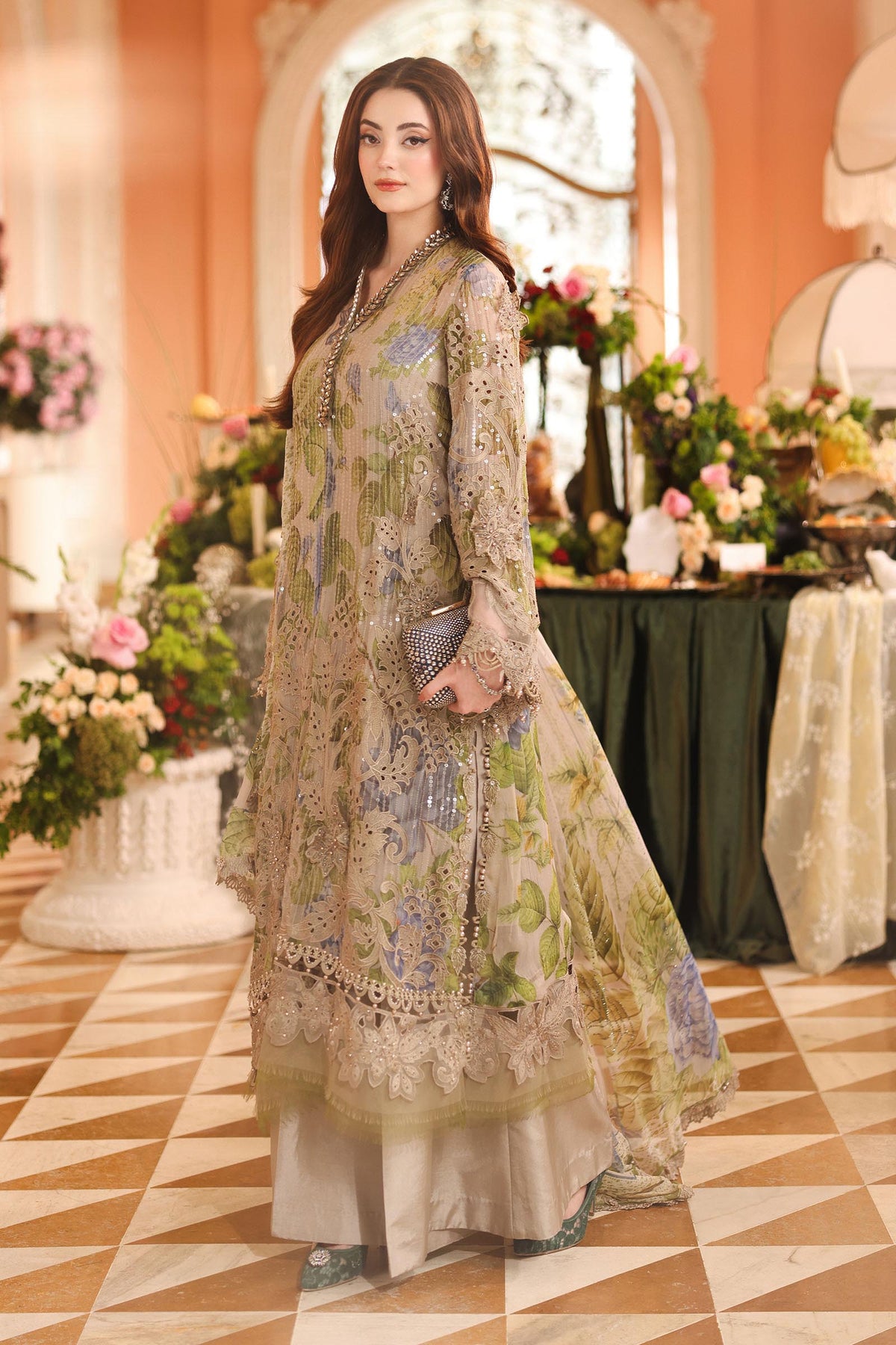 Maria B | Royale Tea Affair | MPC-26-203-Warm Beige, image 4