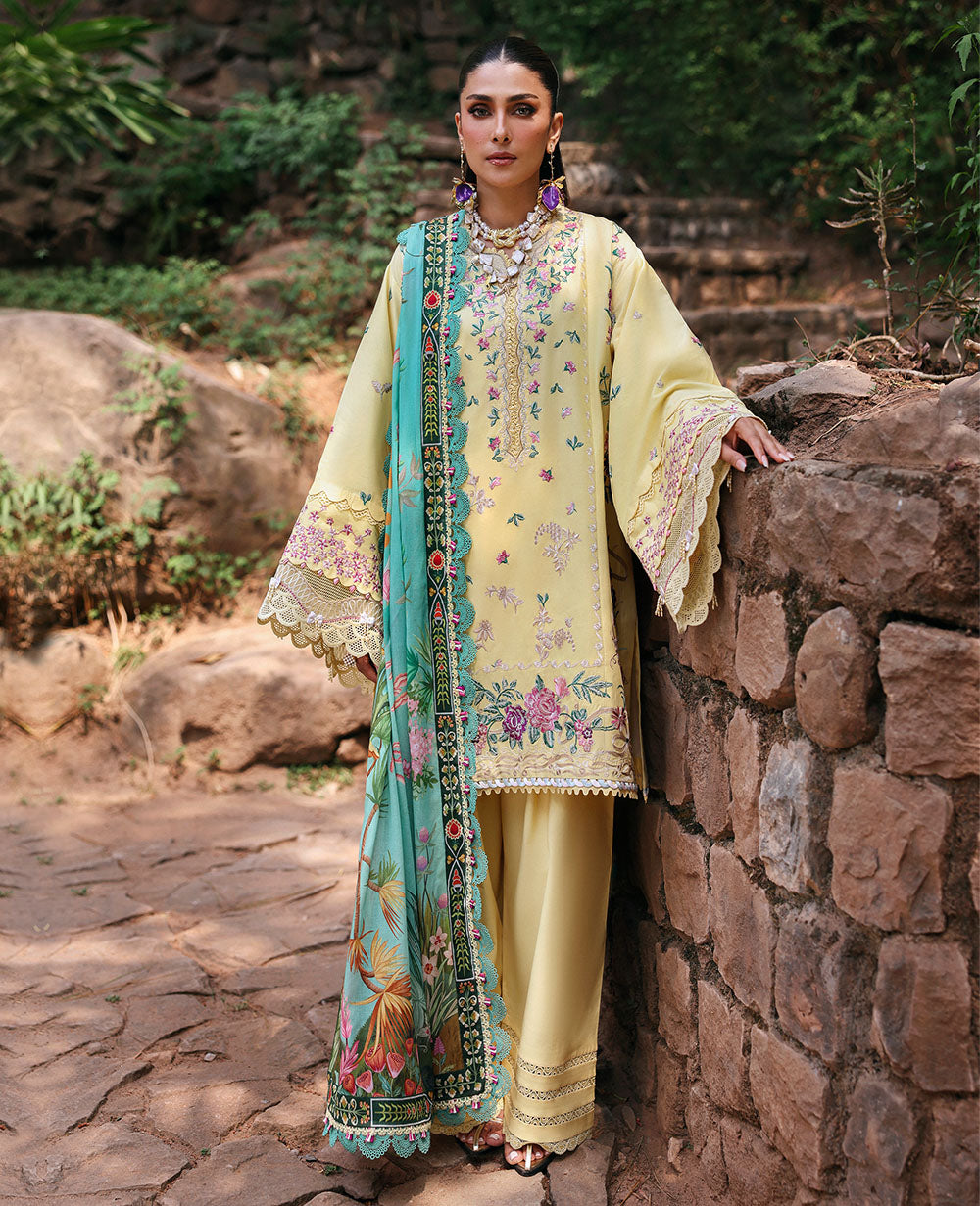 Republic Womenswear | Talia Luxury Lawn 25 | D3-A - Lina -  Republic Womenswear Ladies Clothes - Original Designer Dress - House of Maryam