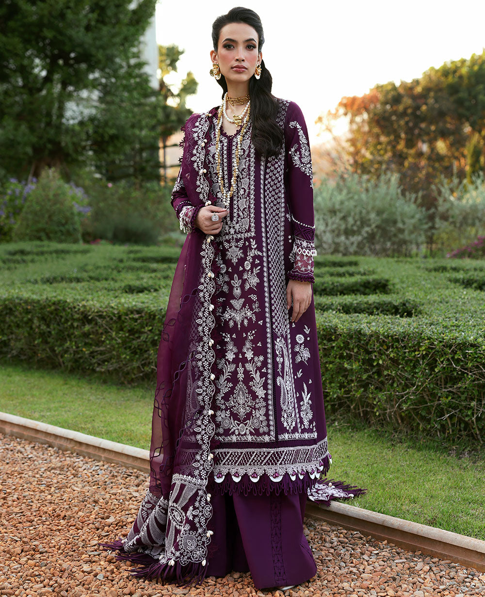 Republic Womenswear | Kalani Eid Luxury Lawn 25 | D3-A - Elara -  Republic Womenswear Ladies Clothes - Original Designer Dress - House of Maryam