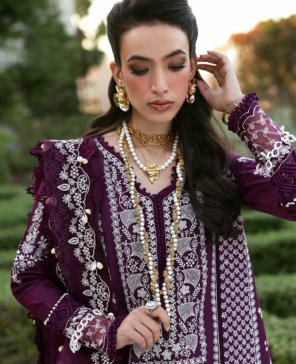 Republic Womenswear | Kalani Eid Luxury Lawn 25 | D3-A - Elara -  Republic Womenswear Ladies Clothes - Original Designer Dress - House of Maryam