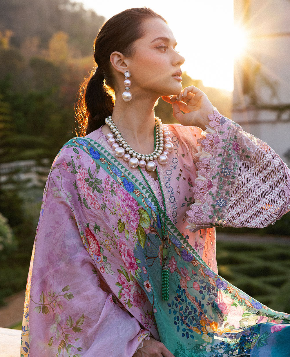 Republic Womenswear | Kalani Eid Luxury Lawn 25 | D5-A - Meher -  Republic Womenswear Ladies Clothes - Original Designer Dress - House of Maryam