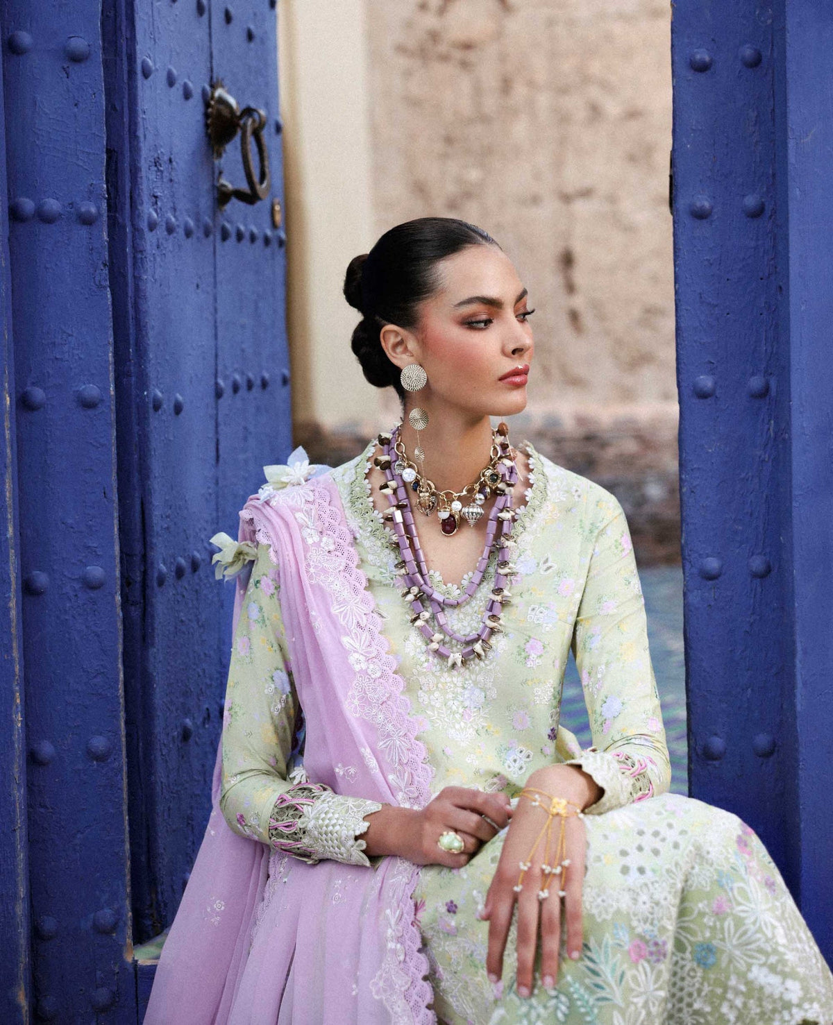 Republic Womenswear | Reine Luxury Lawn 26 | Perla-6